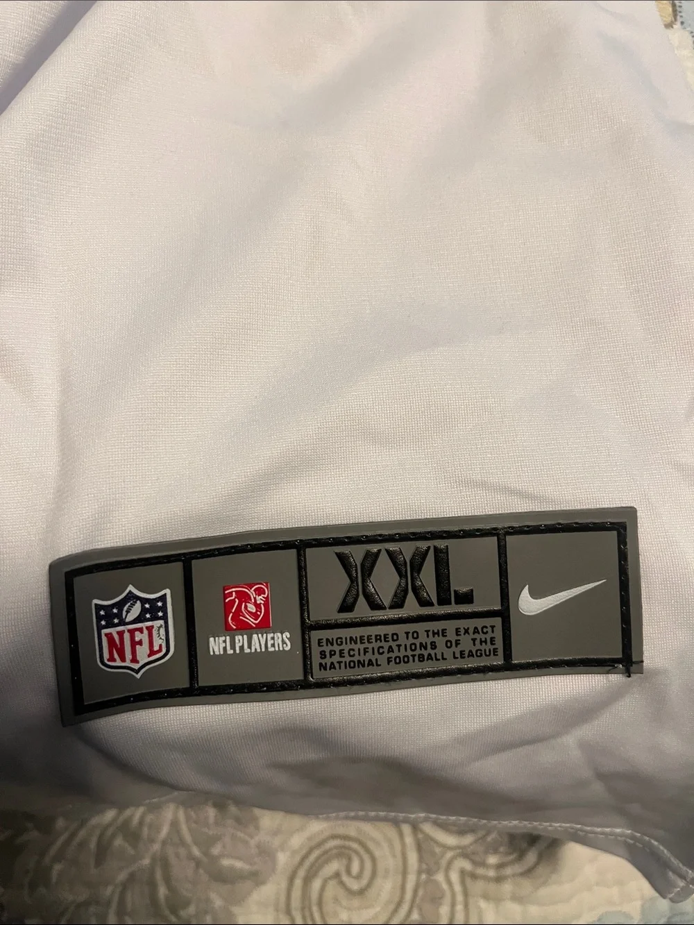Nike White and Dark Green #13 Football Jersey